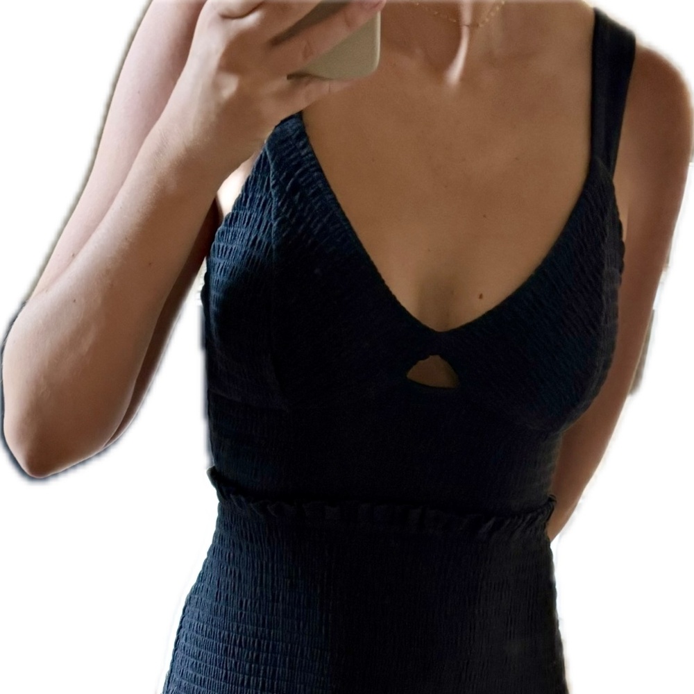 Anthropologie Navy Midi/Long Dress size medium